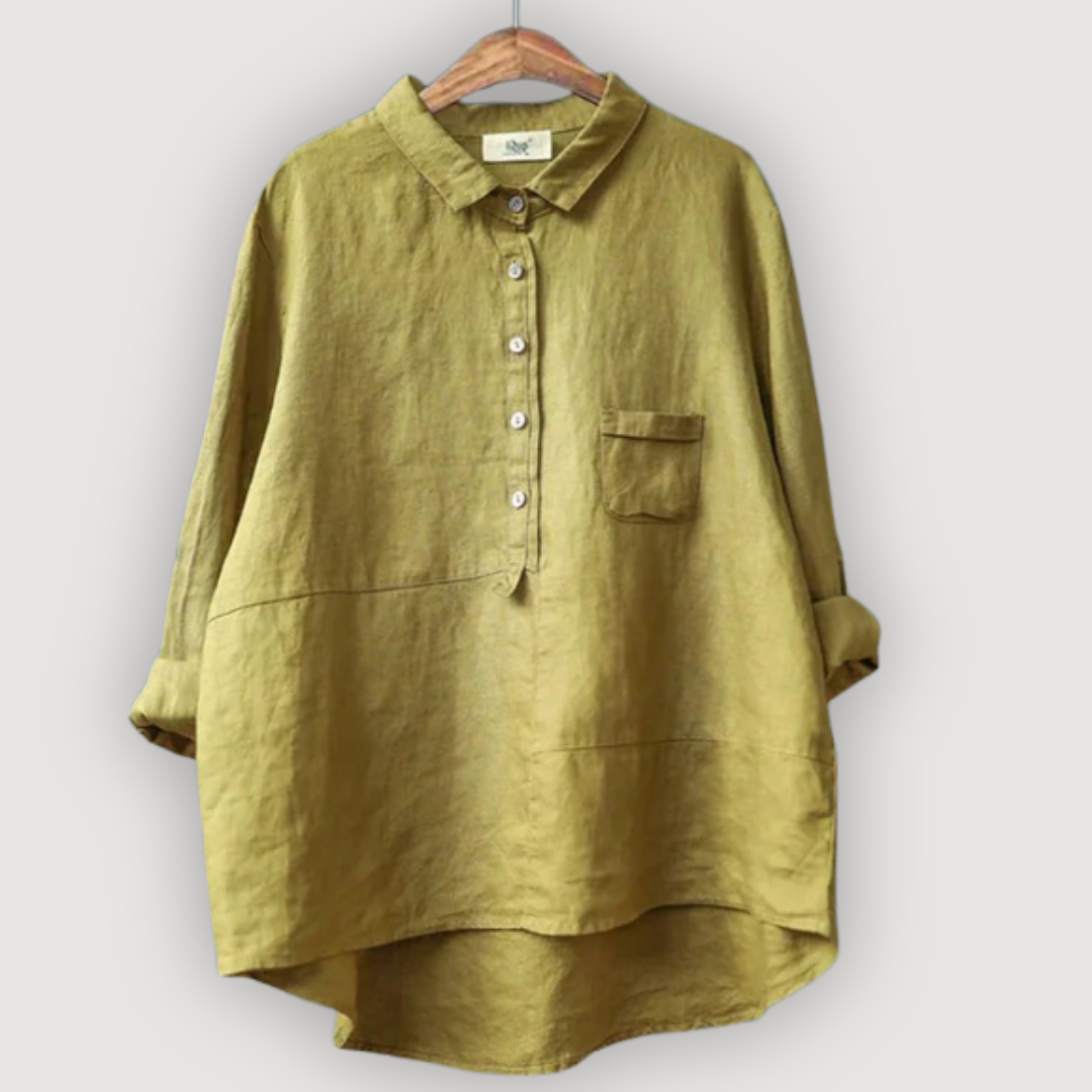 Olivia – Relaxed Linen Blouse