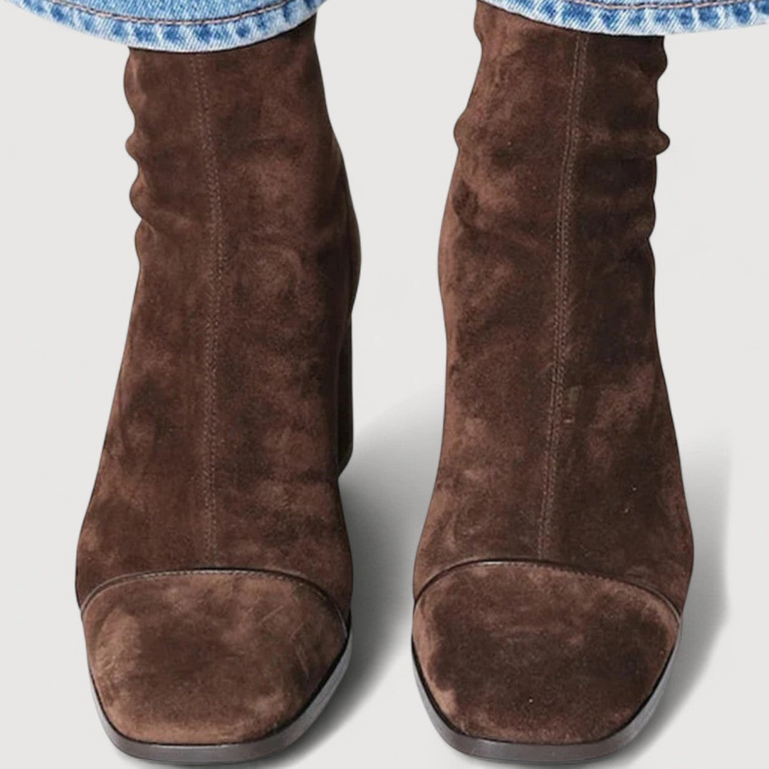 Maurine – Square Toe Heeled Boots
