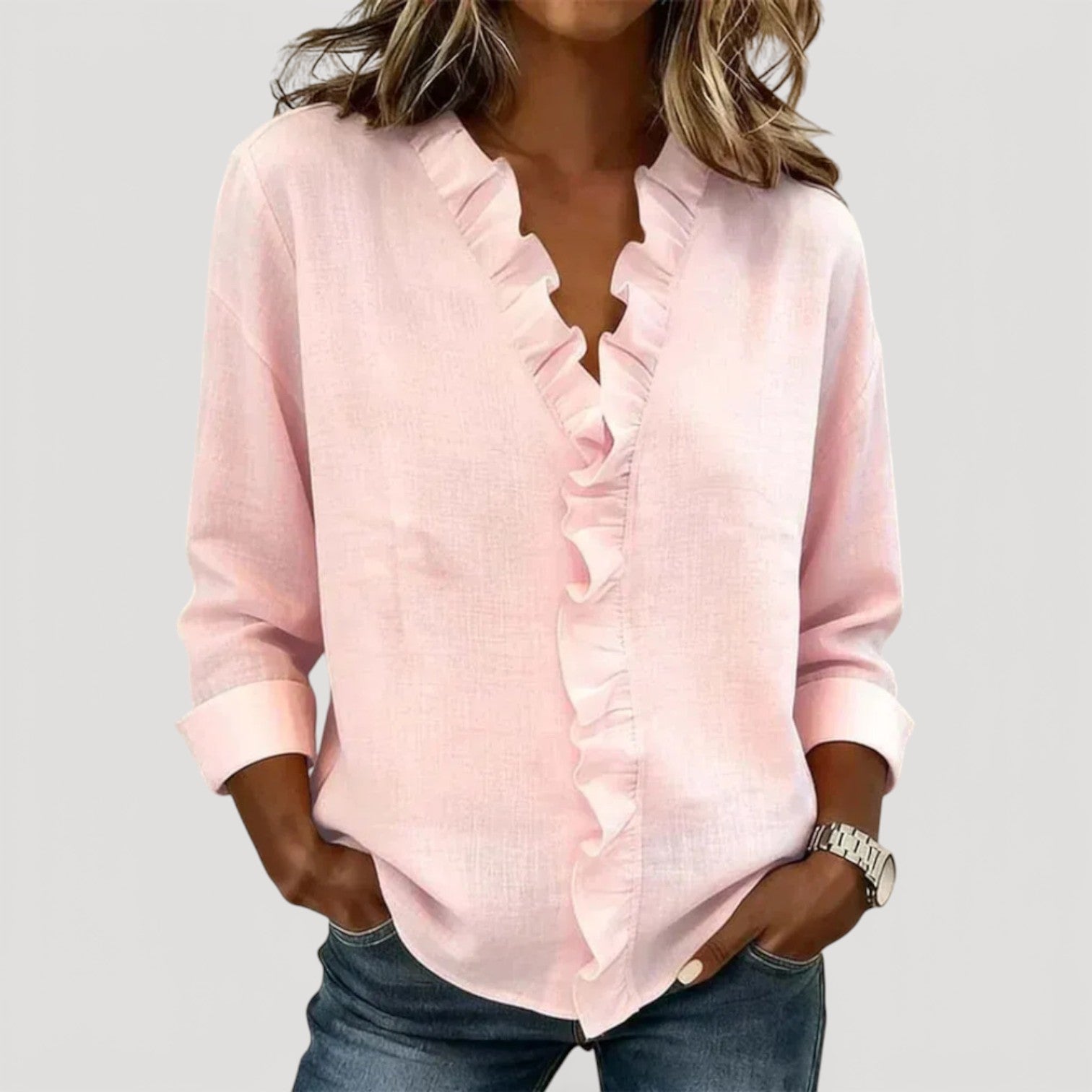 Cristine –  Ruffled Blouse