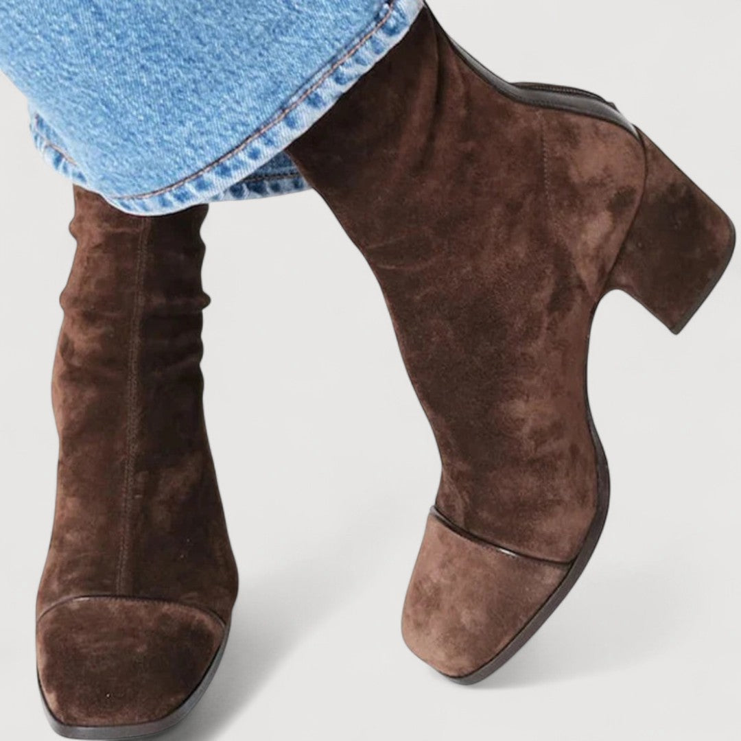 Maurine – Square Toe Heeled Boots