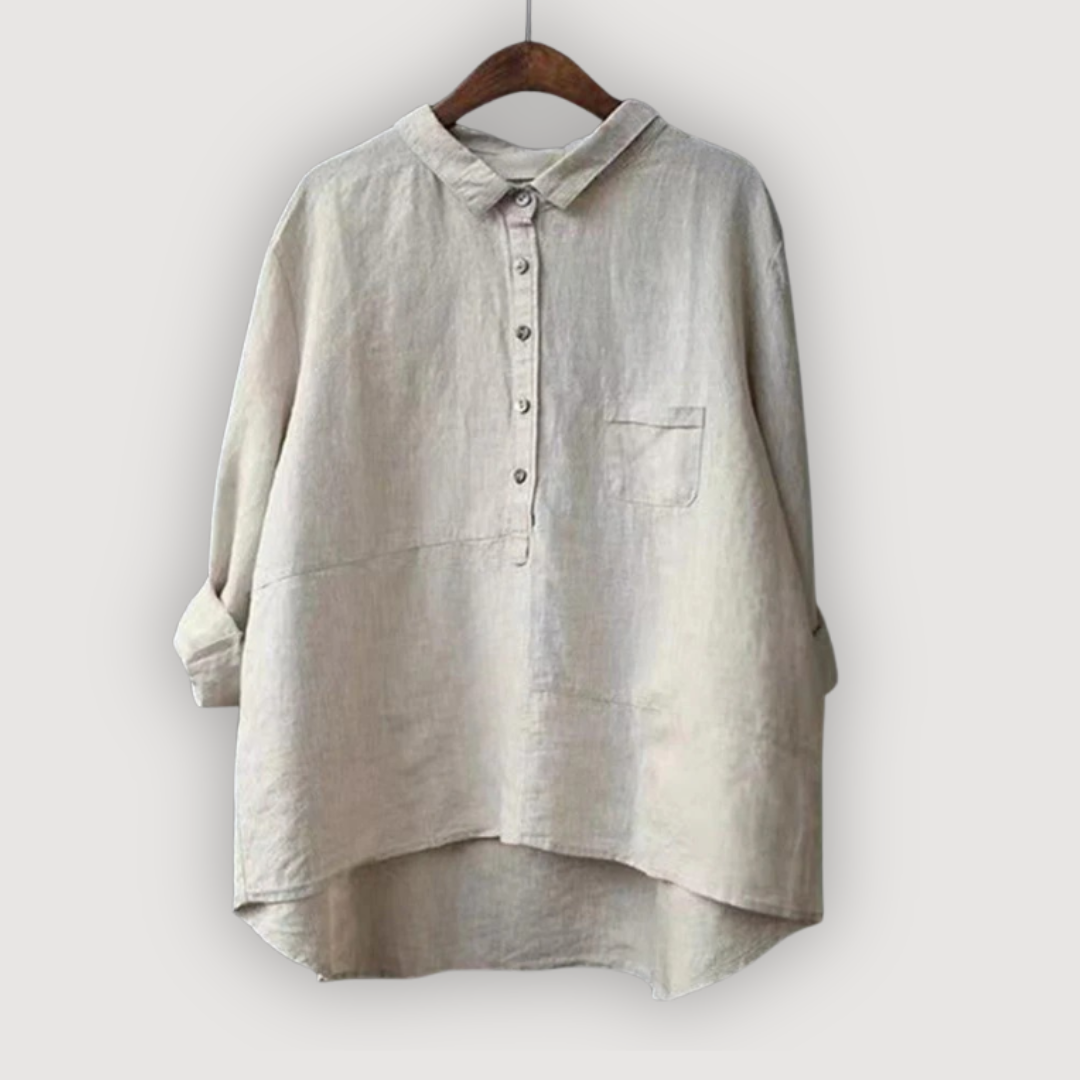 Olivia – Relaxed Linen Blouse