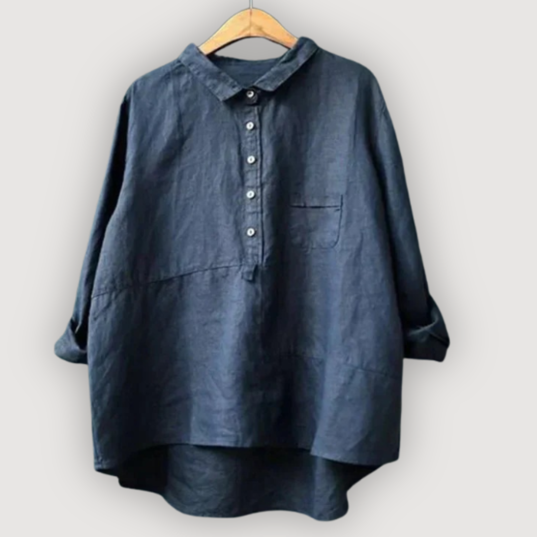 Olivia – Relaxed Linen Blouse