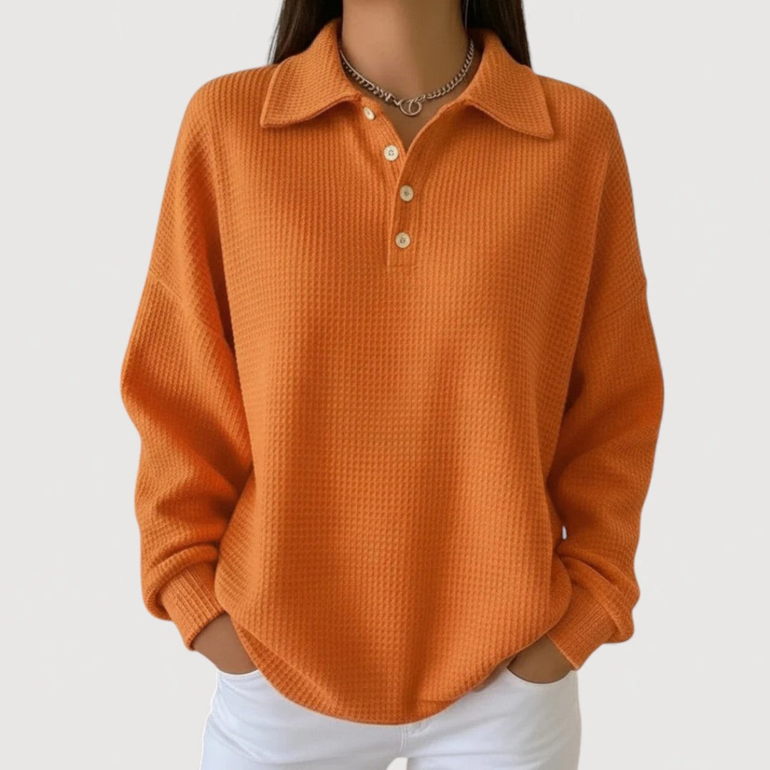 Emie – Cosy Polo Top
