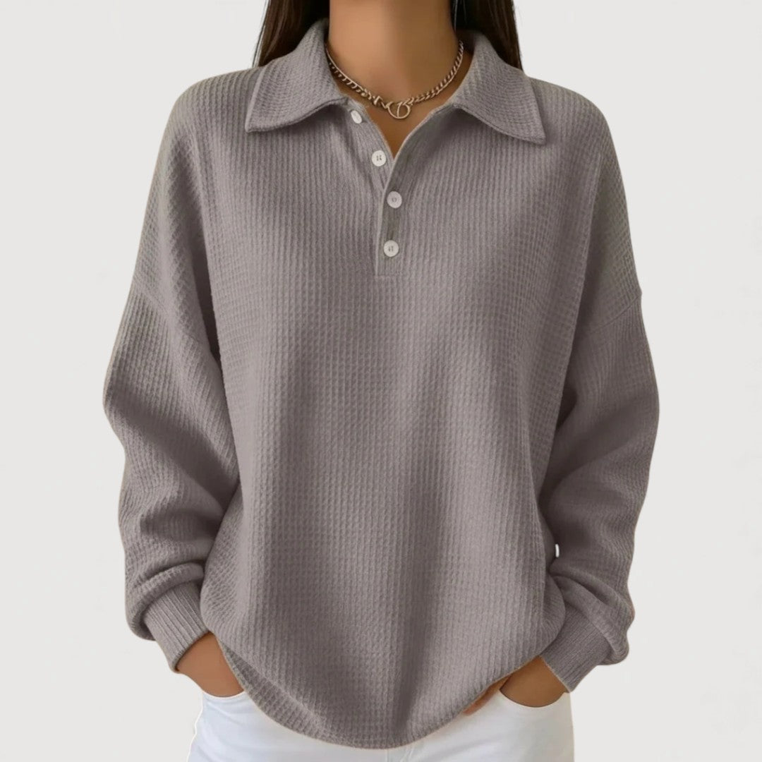 Emie – Cosy Polo Top