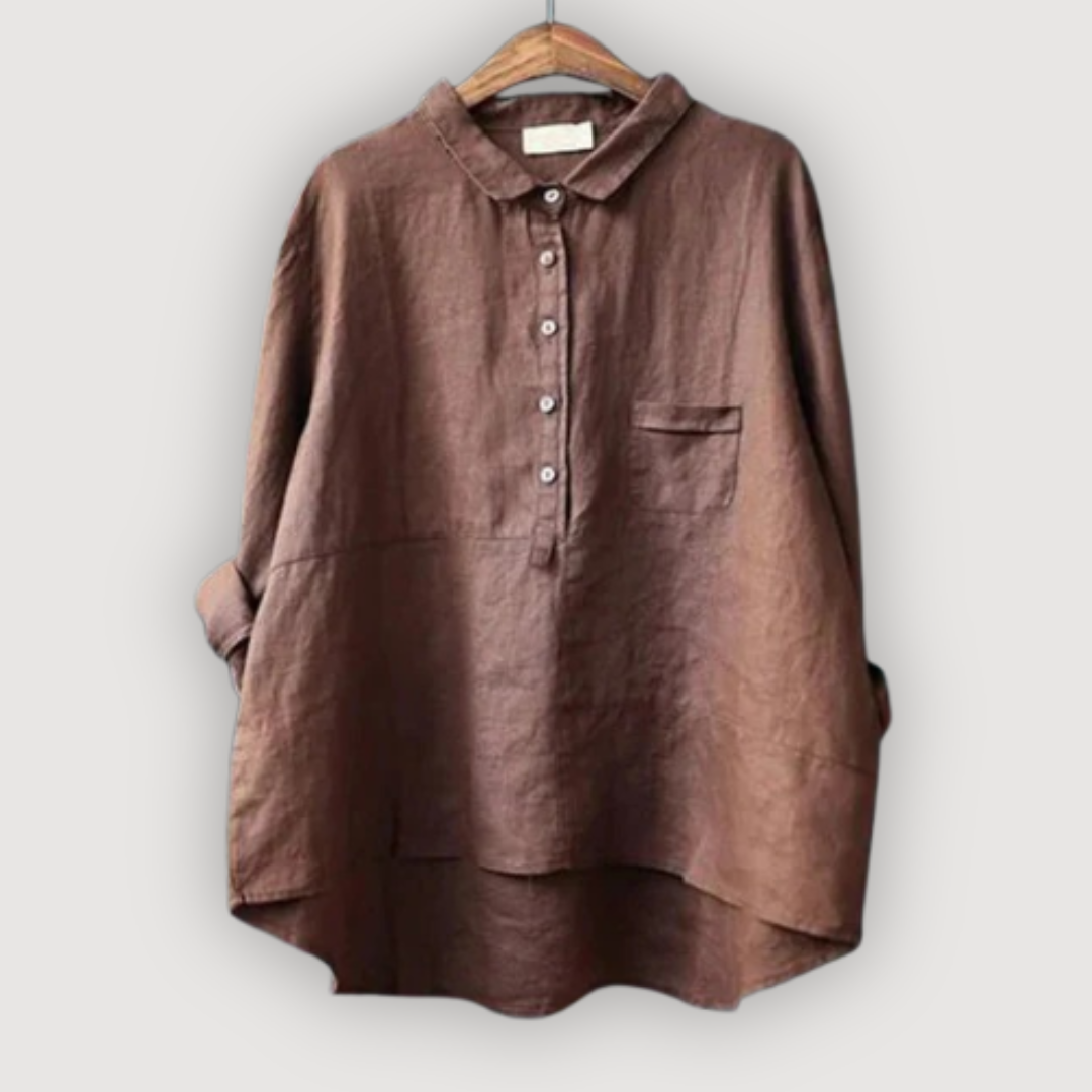 Olivia – Relaxed Linen Blouse