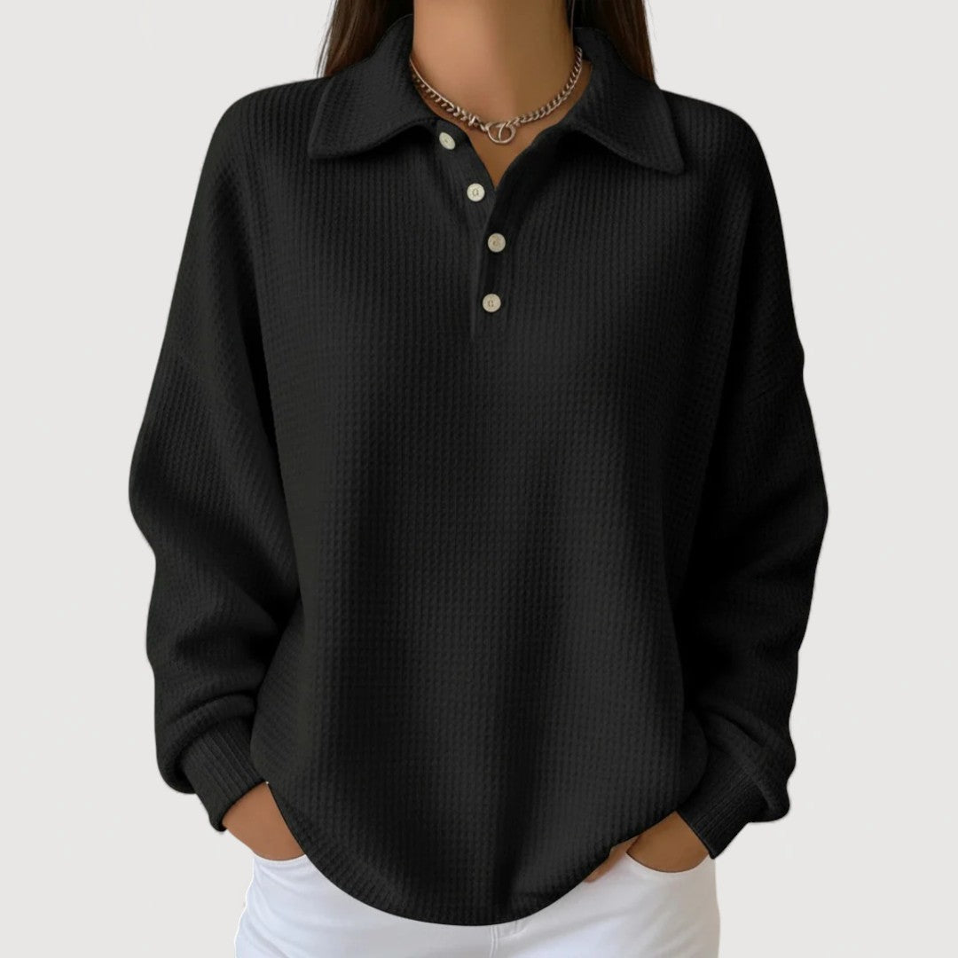 Emie – Cosy Polo Top