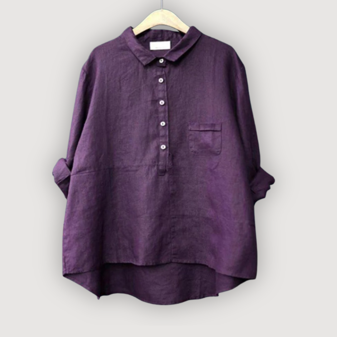 Olivia – Relaxed Linen Blouse