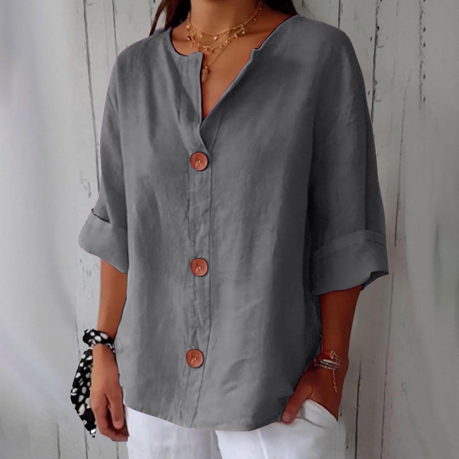 Hazel | Loose-Fitting Summer Blouse