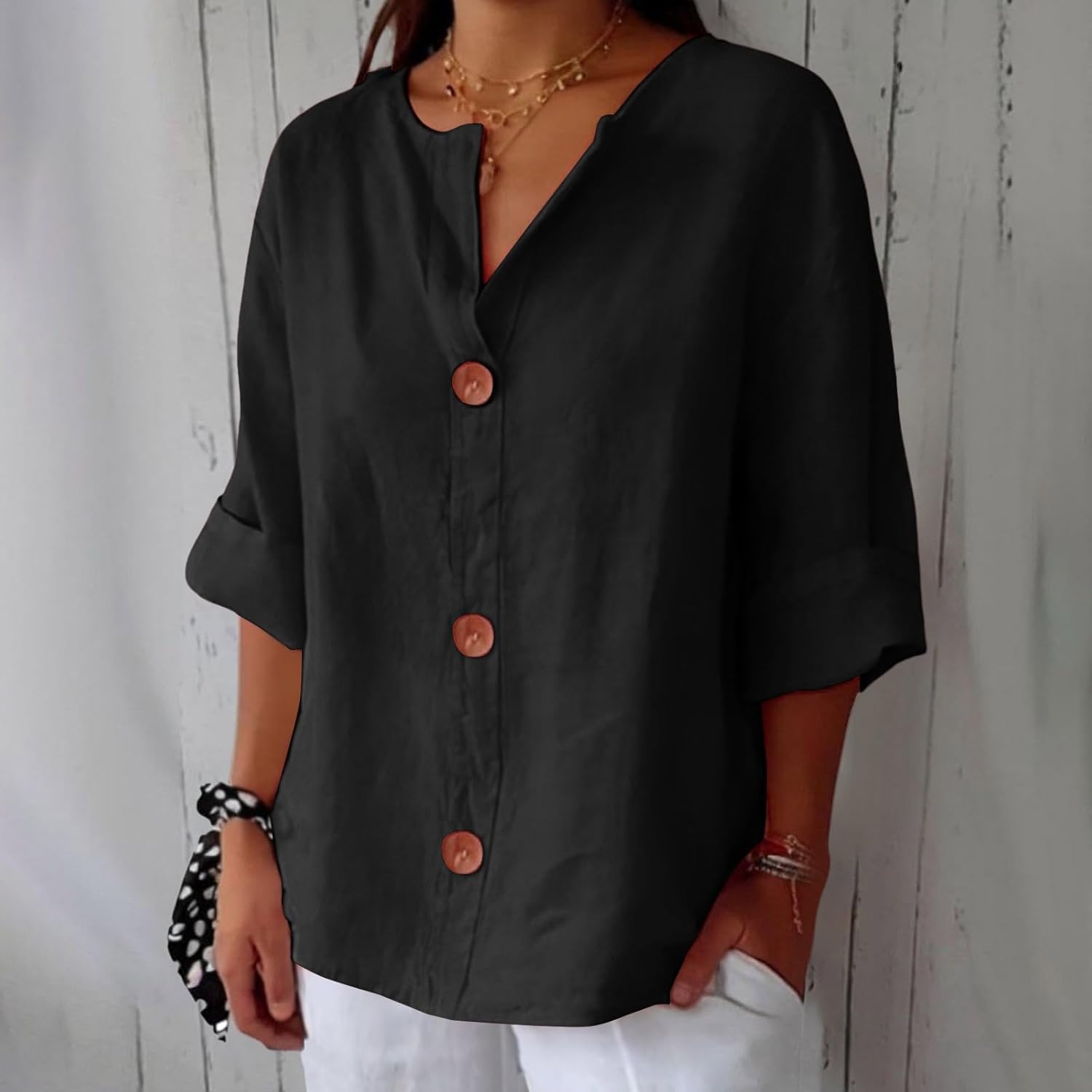 Hazel | Loose-Fitting Summer Blouse