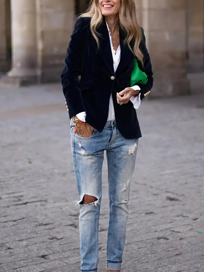 Ophelia | Elegant Luxe Tailored Blazer