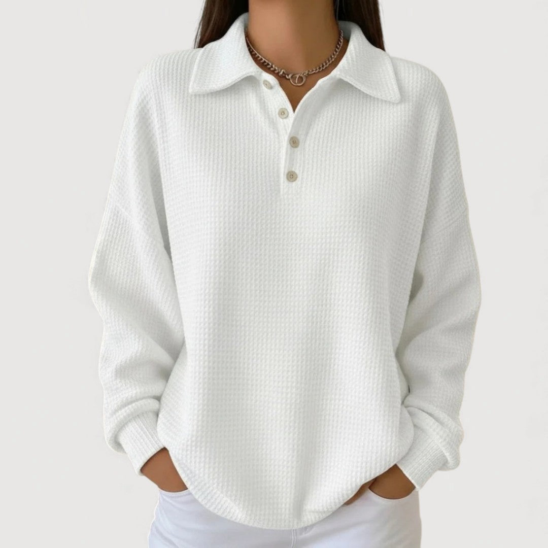 Emie – Cosy Polo Top
