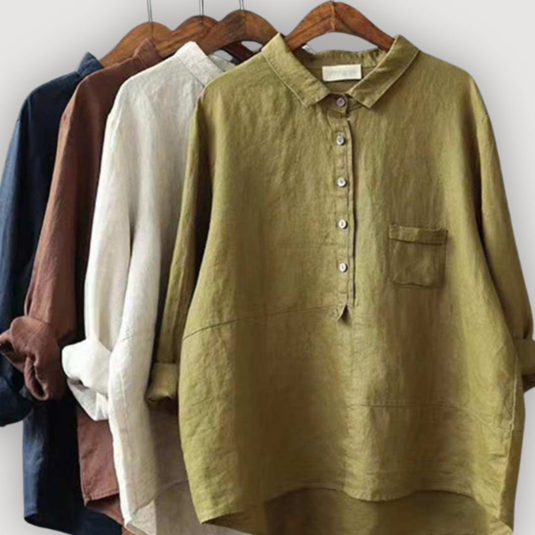 Olivia – Relaxed Linen Blouse