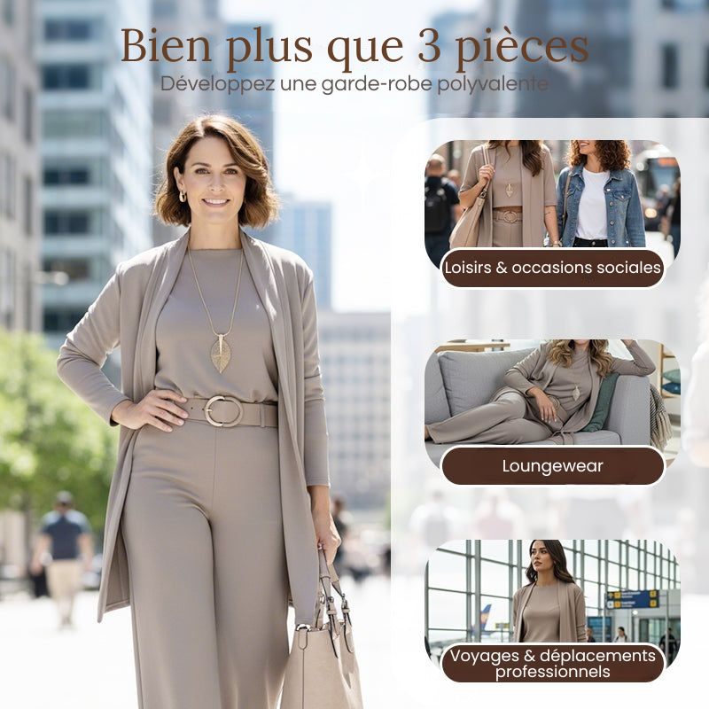 Elena – Set Elegant 3 Pieces (Jacket, Top And Pants)