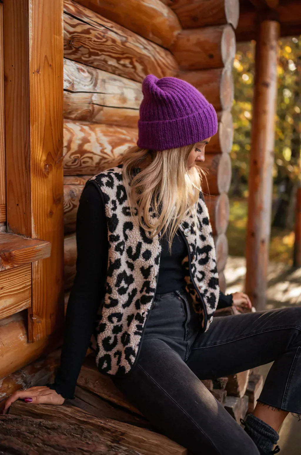 Amber| Statement Leopard Gilet