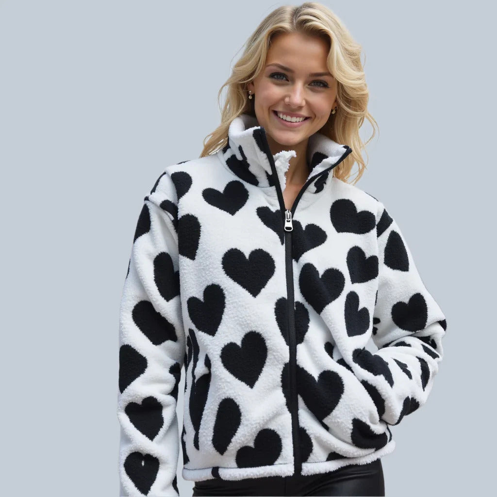 Amara | Reversible Heart-Detail Jacket