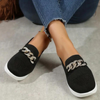 Cindi Slip-On Sneakers With Chain Detail