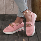 Cindi Slip-On Sneakers With Chain Detail