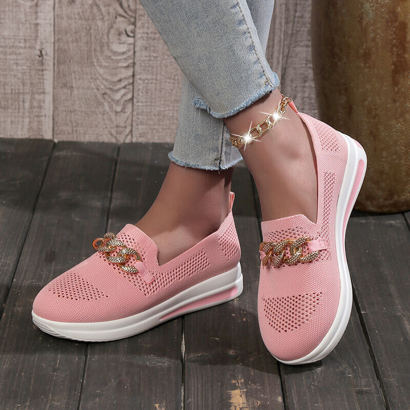 Cindi Slip-On Sneakers With Chain Detail