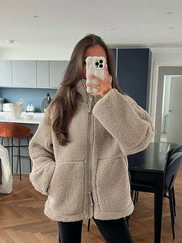 Amara | Soft Teddy Fleece Coat