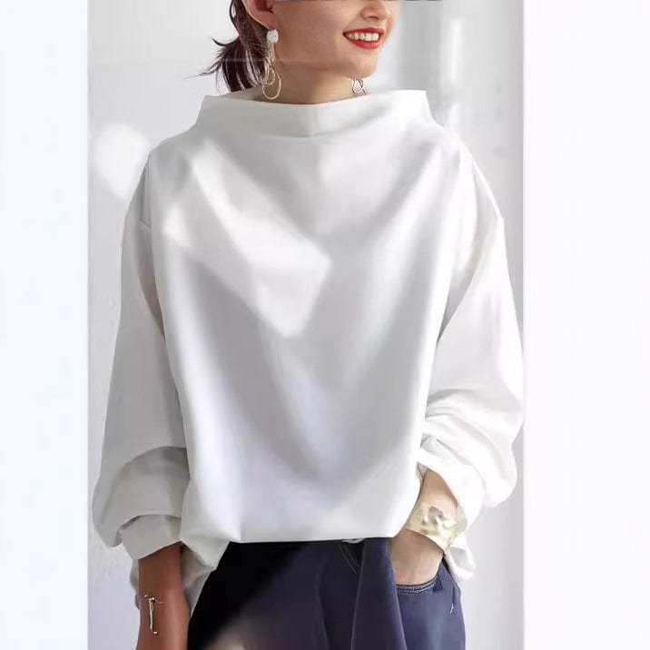 Elly | Soft Knit Top With High Neck