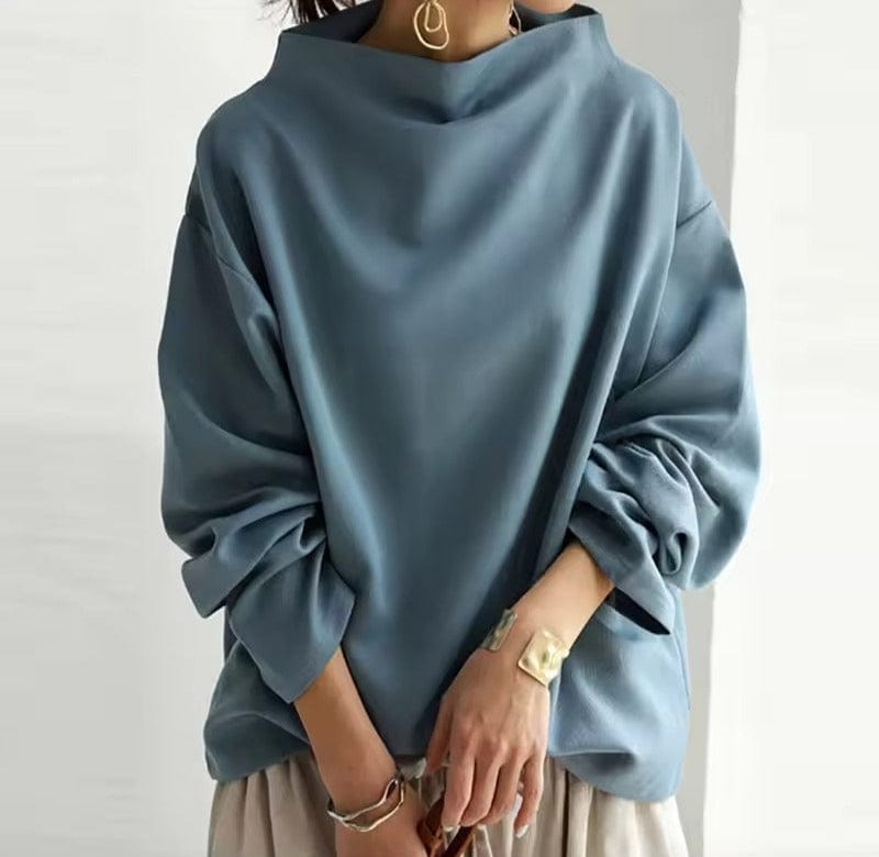 Elly | Soft Knit Top With High Neck