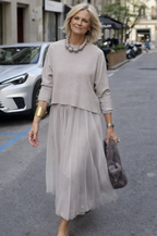 Zanelia | Elegant Tulle Sweater Dress (Set)