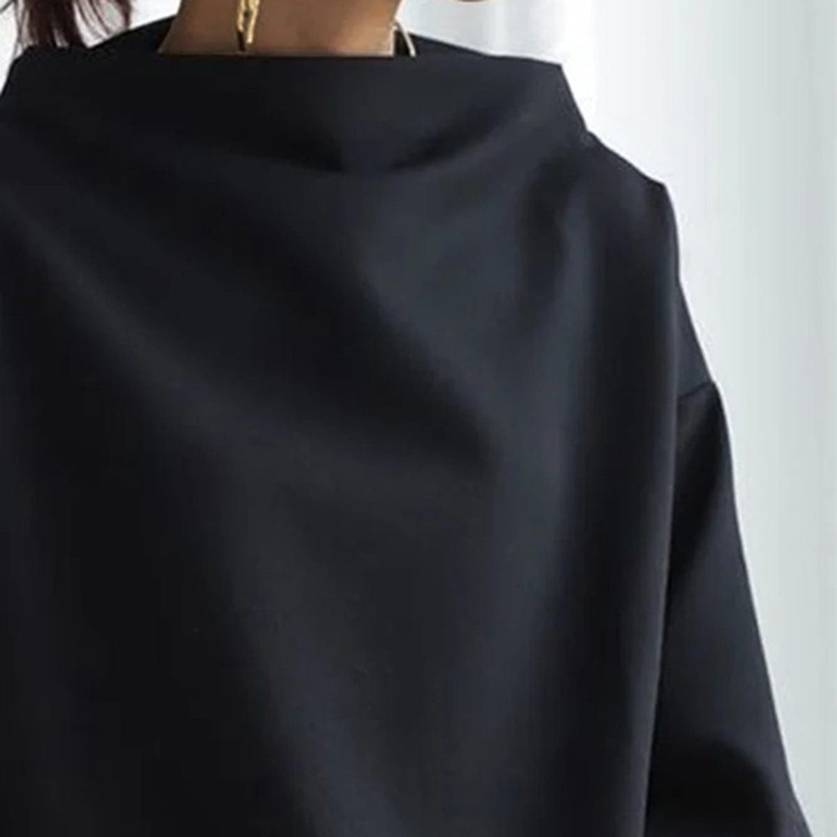 Elly | Soft Knit Top With High Neck
