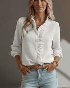 Amelia | Elegant Ruffle Shirt