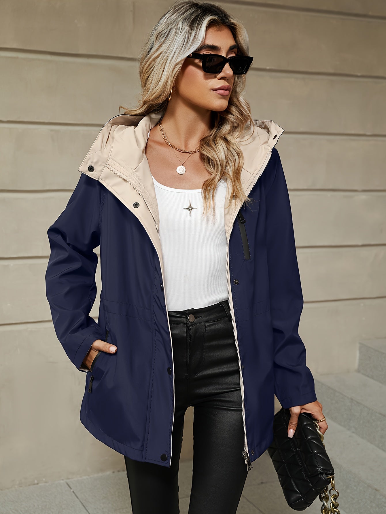 Avery Luxe | Reversible Hooded Jacket