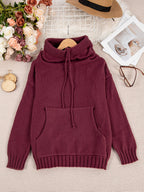 Zelina - Long Sleeve Sweater With Pocket