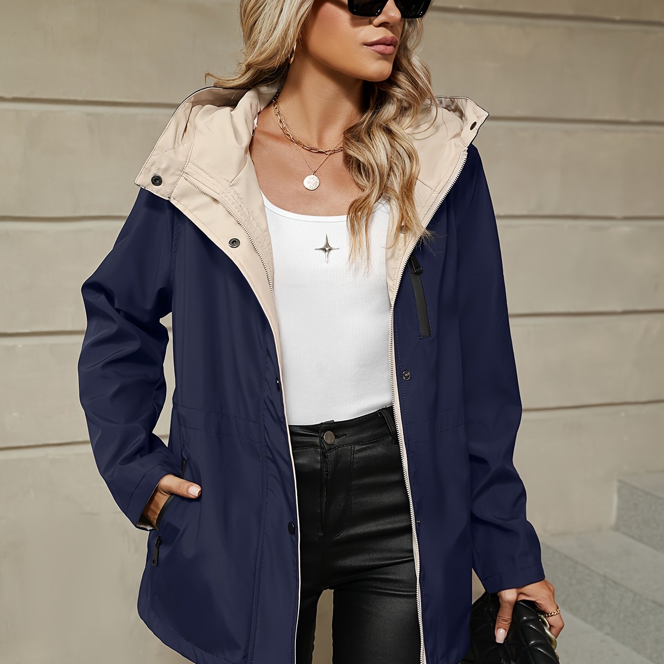 Avery Luxe | Reversible Hooded Jacket