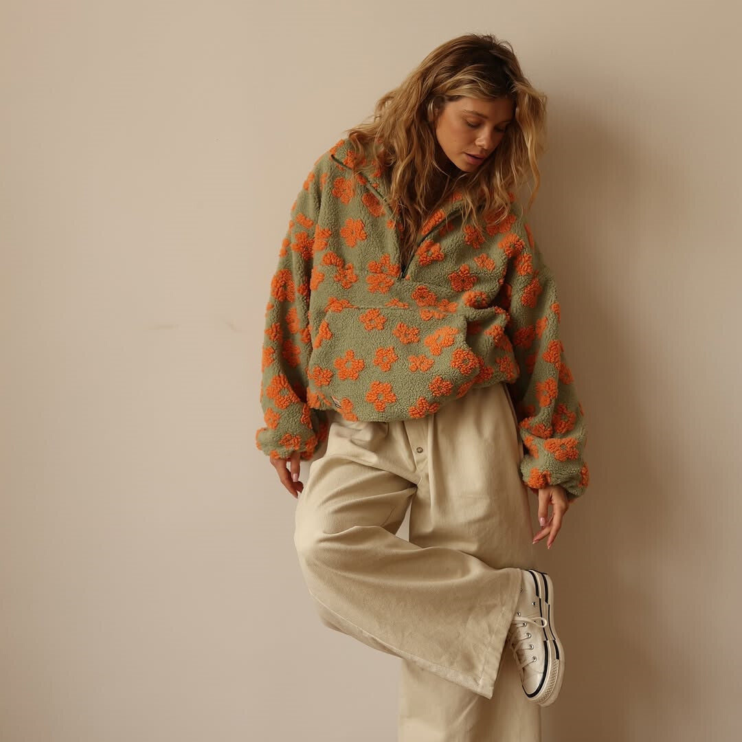 Fleur | Floral Fleece Sweater
