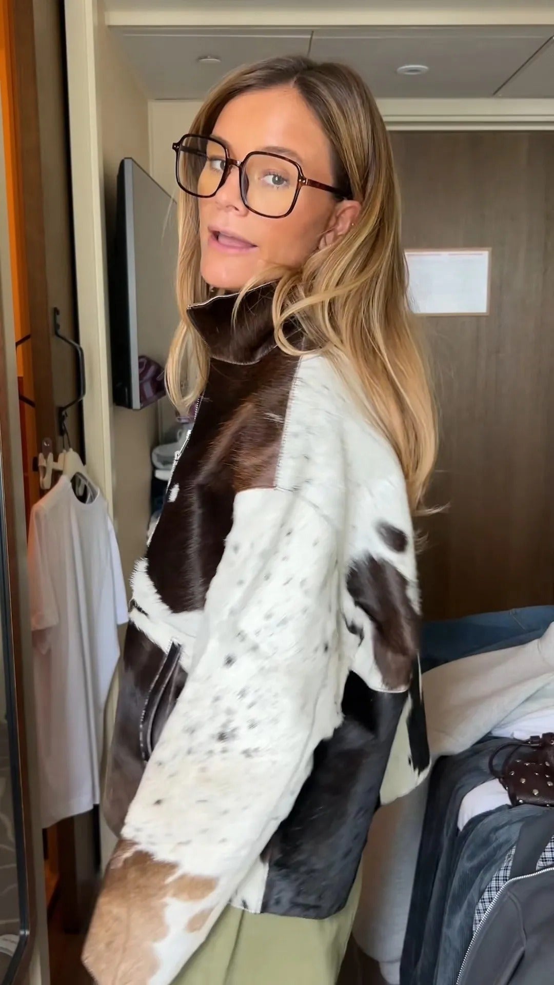 Clovelly | Western Cow Print Jacket