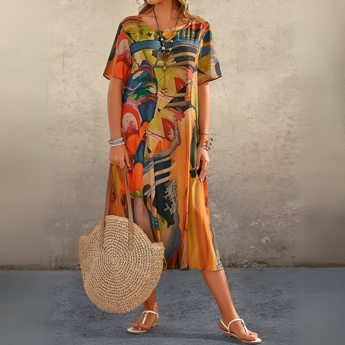 Joelle | Floral Dress In A Light And Elegant Style