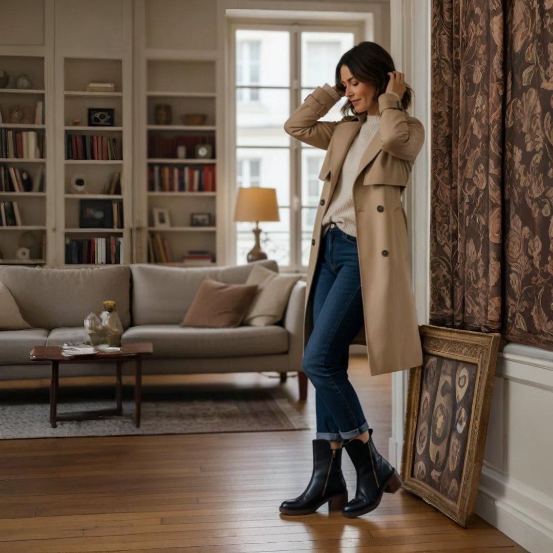 Martina | Classic Leather Heel Boots