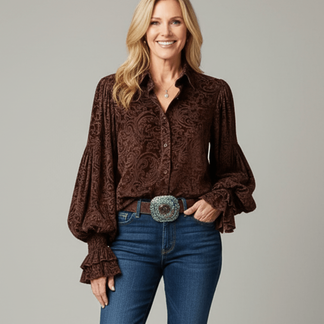 Paisley | Velvet Vintage Blouse